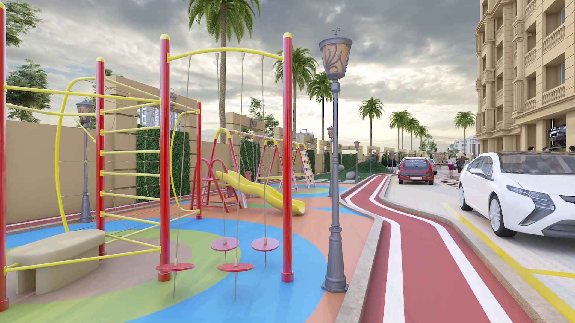 Ground children play area