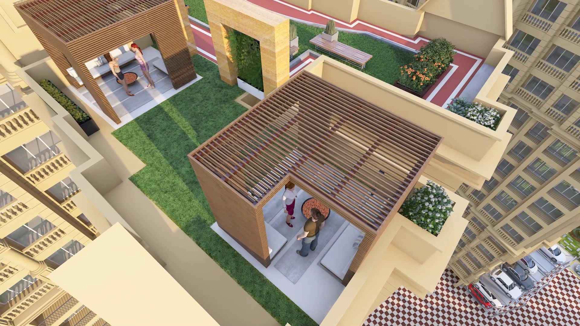 Rooftop view