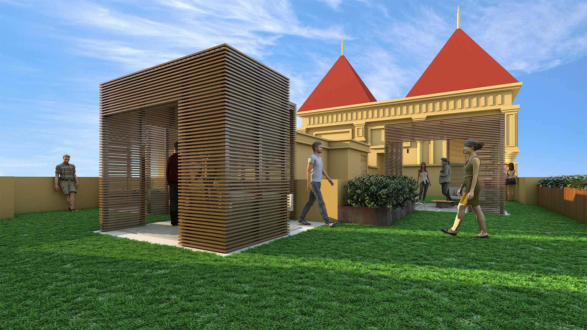 Terrace party lawn